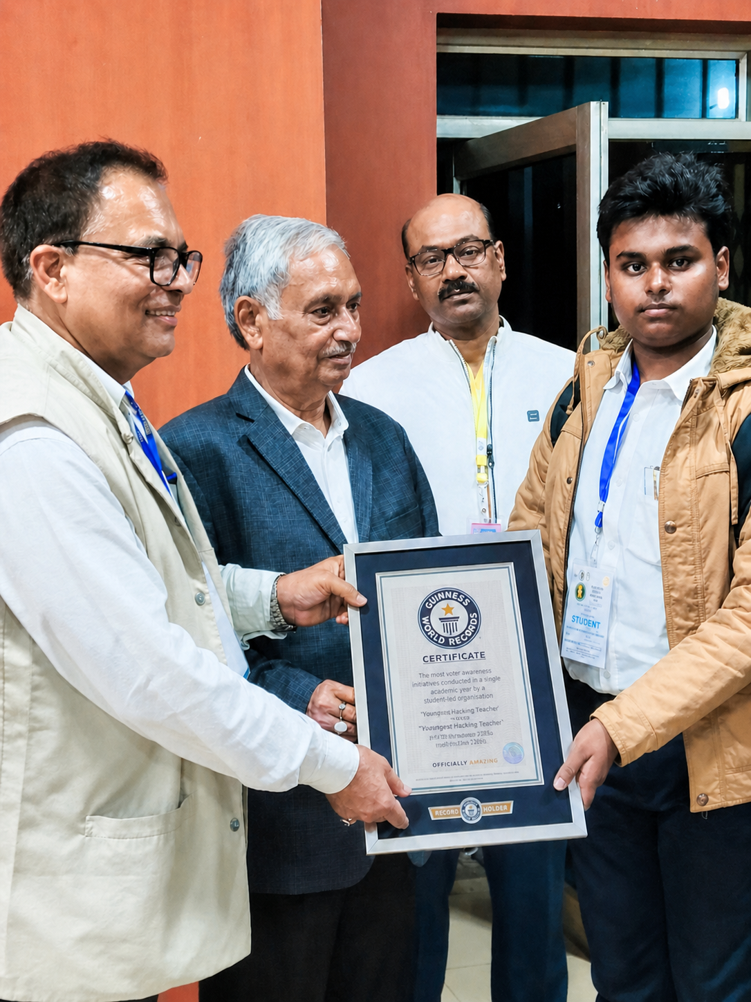Guinness World Record Certificate